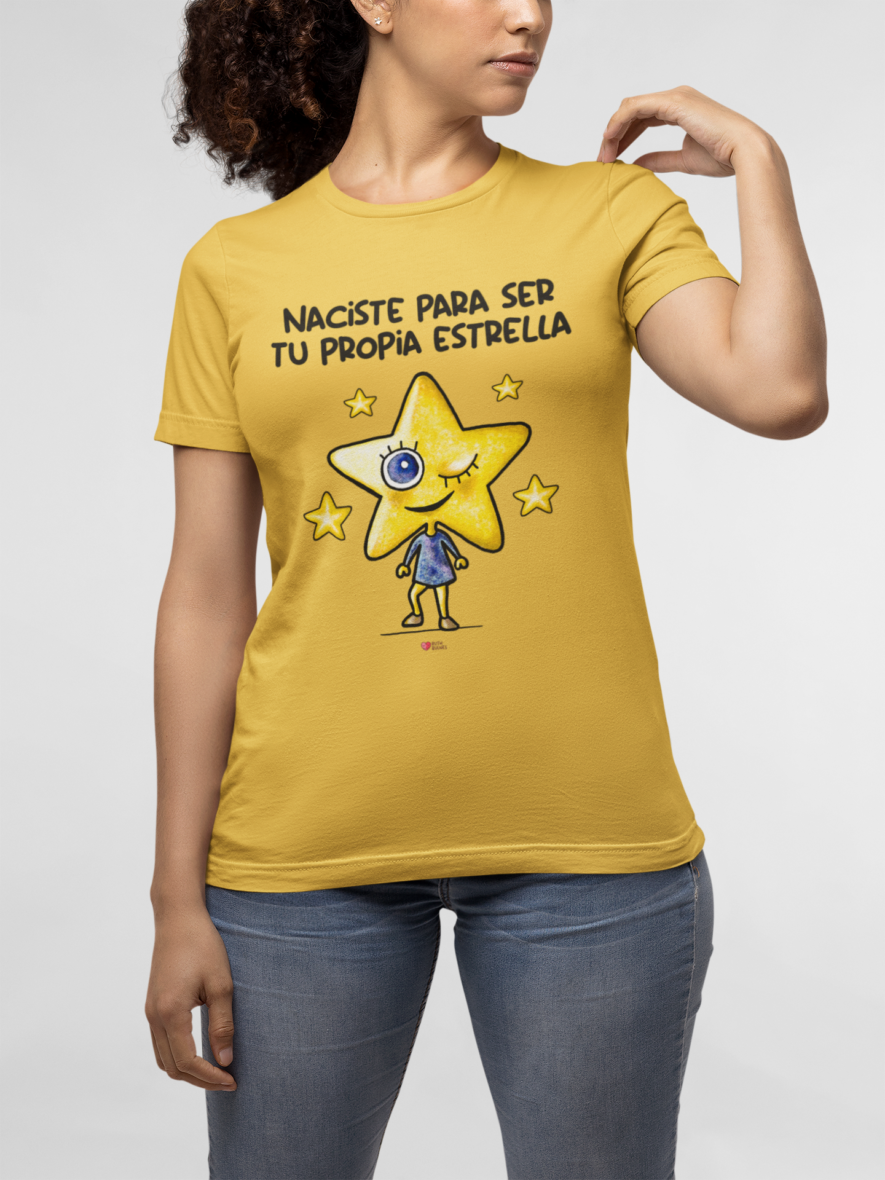 camiseta estrella mostaza