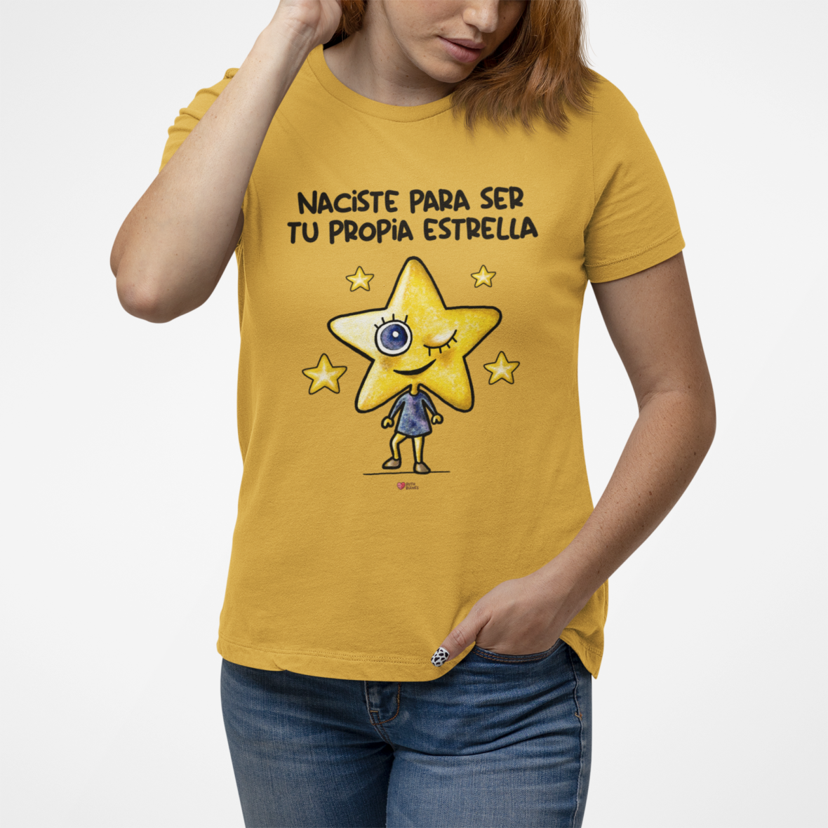 Camiseta Estrella Mostaza