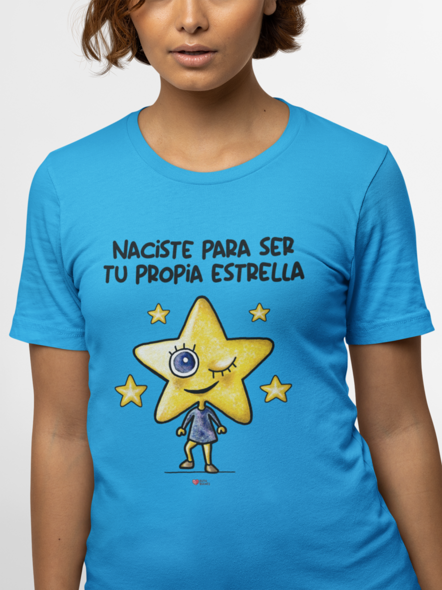 camiseta estrella turquesa